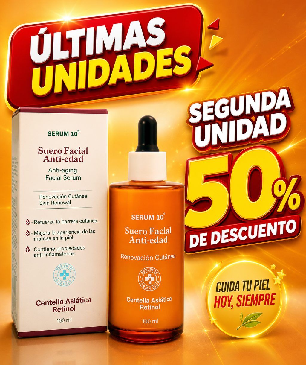 Serum Anti-Edad, Suero Facial.