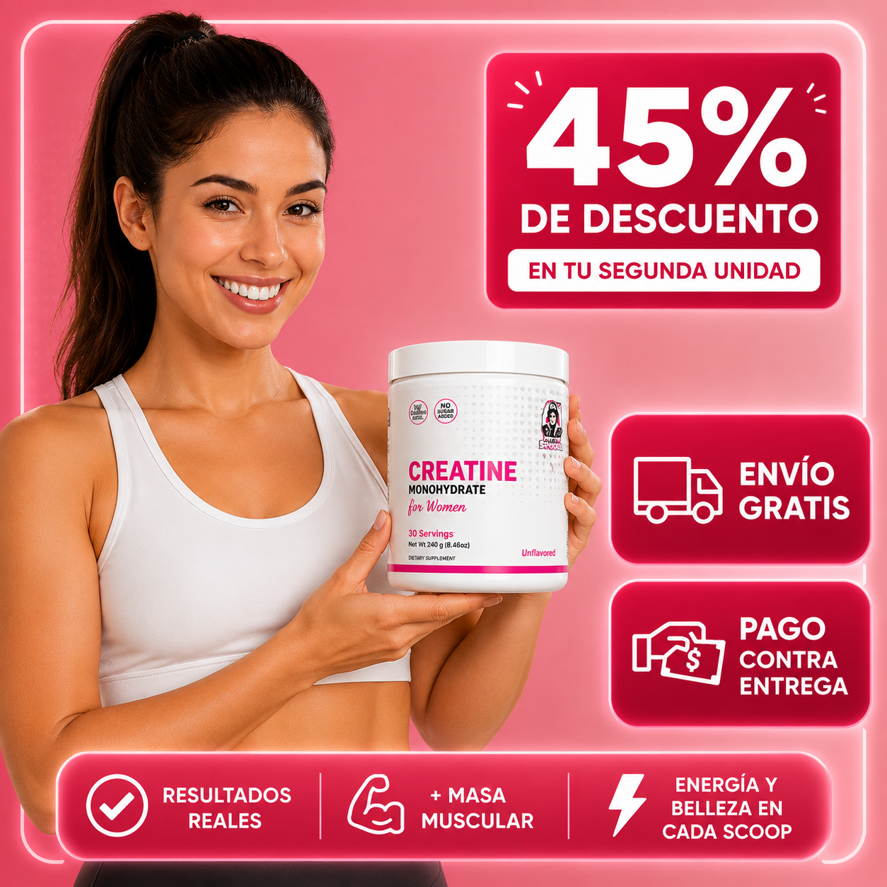 Creatina Monohidratada - 100% Original