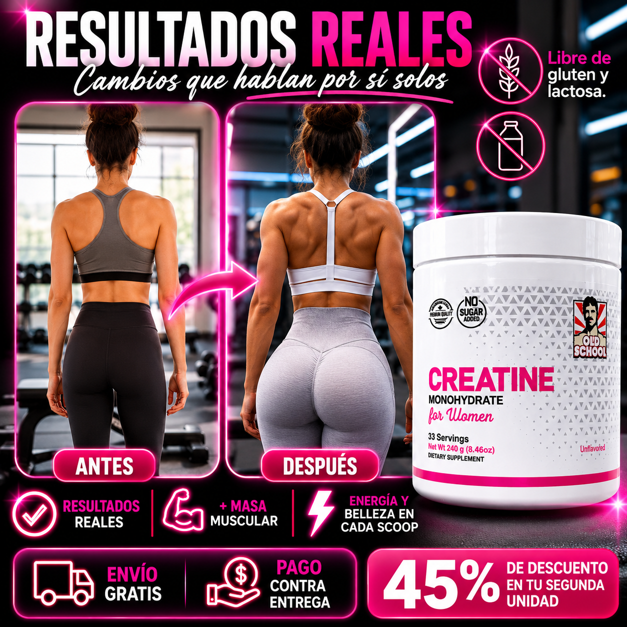 Creatina Monohidratada - 100% Original